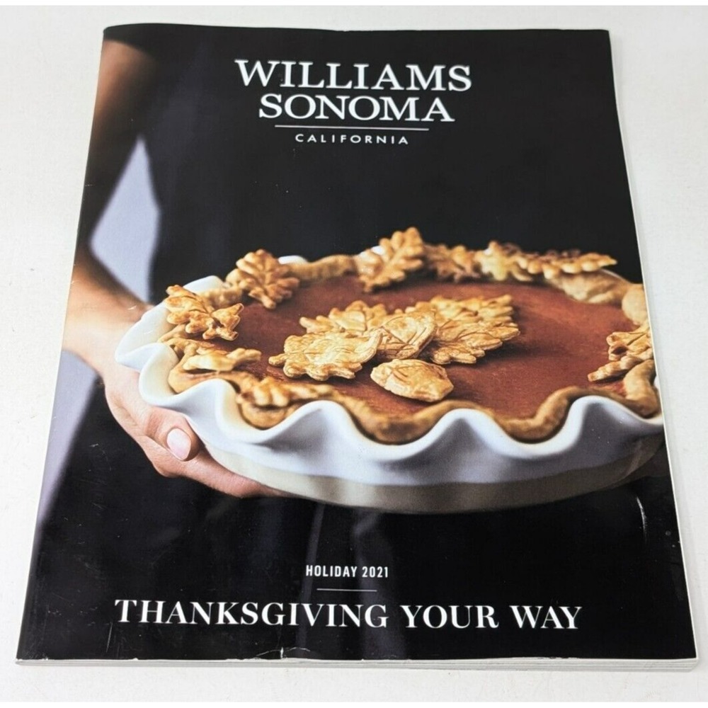 Williams Sonoma Catalog Holiday 2021 Look Book Thanksgiving Kitchen Decor VTG
